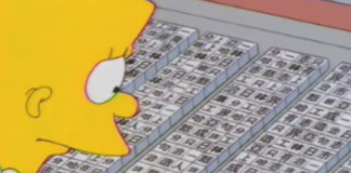 I ein episode frå den amerikanske TV-serien «The Simpsons» blir teksting på kinesisk framstilt på denne måten. Men det er ikkje heilt korrekt.