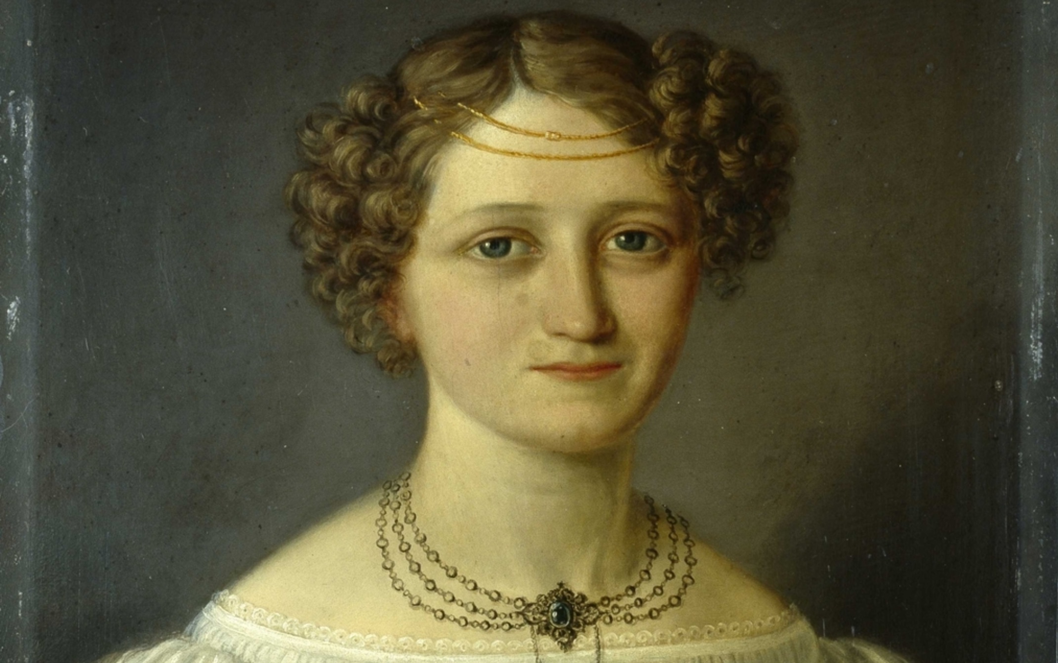 Portrett av Camilla Collett som 20-åring måla av Jacob Munch. Foto: Digitaltmuseum.no