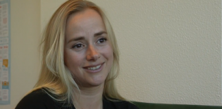 Tale Maria «Helsesista» Krohn Engvik. Foto: Skjermdump YouTube/Redd Barna.