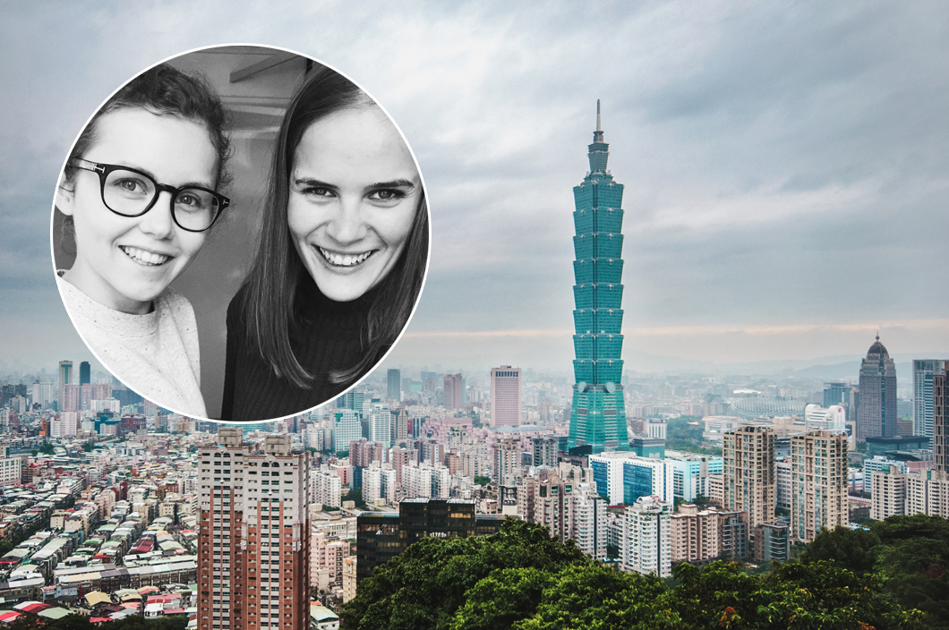 Fotograf Amanda O. Berg (til venstre) og journalist Ragnhild Sofie Selstø skal til Taipei for å skriva om den såkalla jordbærgenerasjonen i Taiwan.