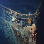 Vraket etter Titanic ligger 4000 meter under havet. Foto: Wikimedia Commons
