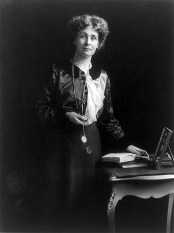 Emmeline Pankhurst fotografert av Matzene Studio i Chicago. Foto: United States Library of Congress's Prints and Photographs division