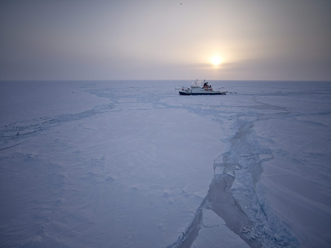 Aerial view of arctic scenery