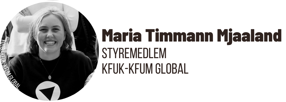 Maria Timmann Mjaaland er styremedlem i kfuk-kfum global