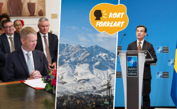 Statsminister Chris Hipkins, vinter i Kabul og statsminister Ulf Kristersson.