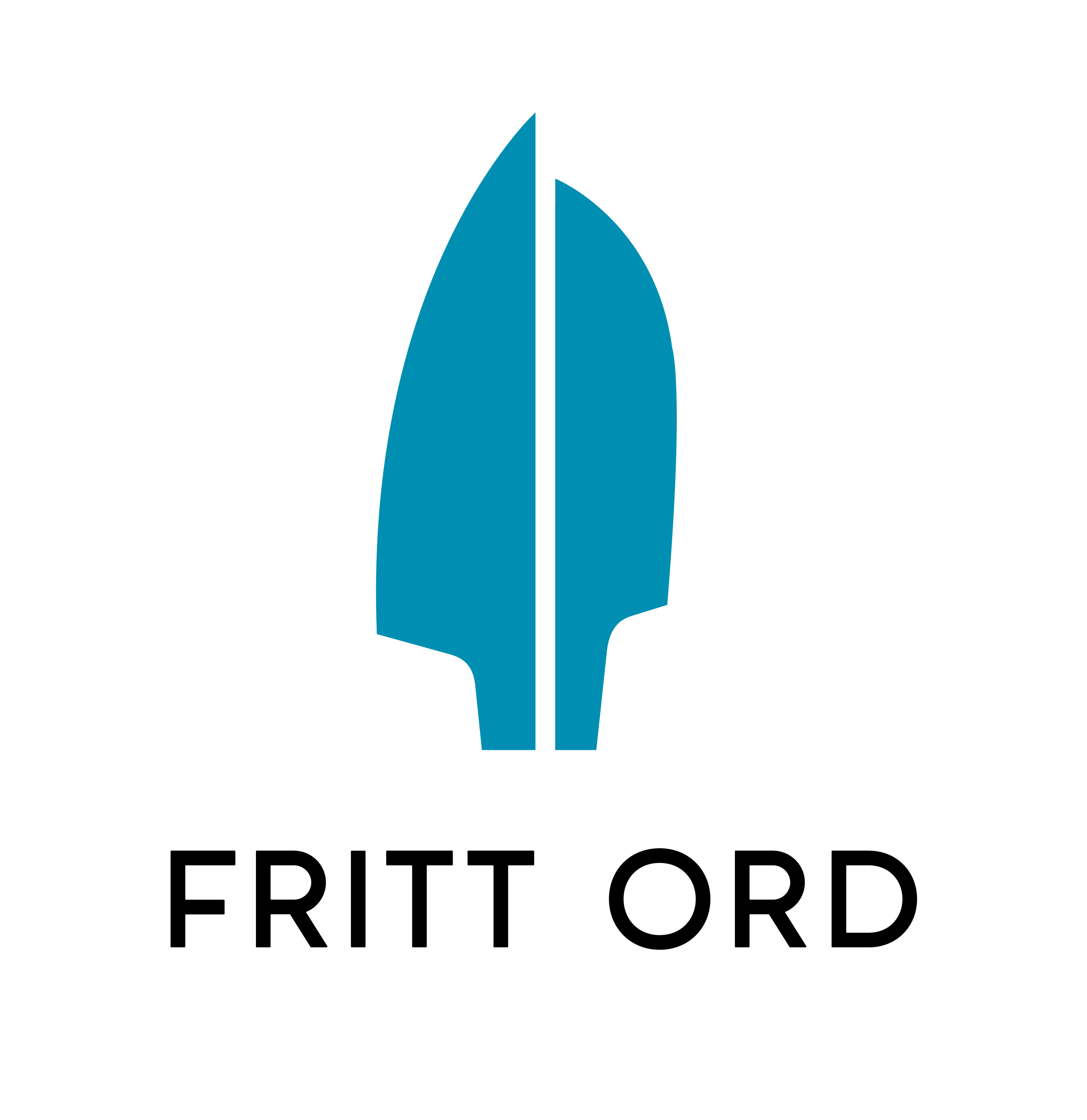 Fritt Ord-logo, blå