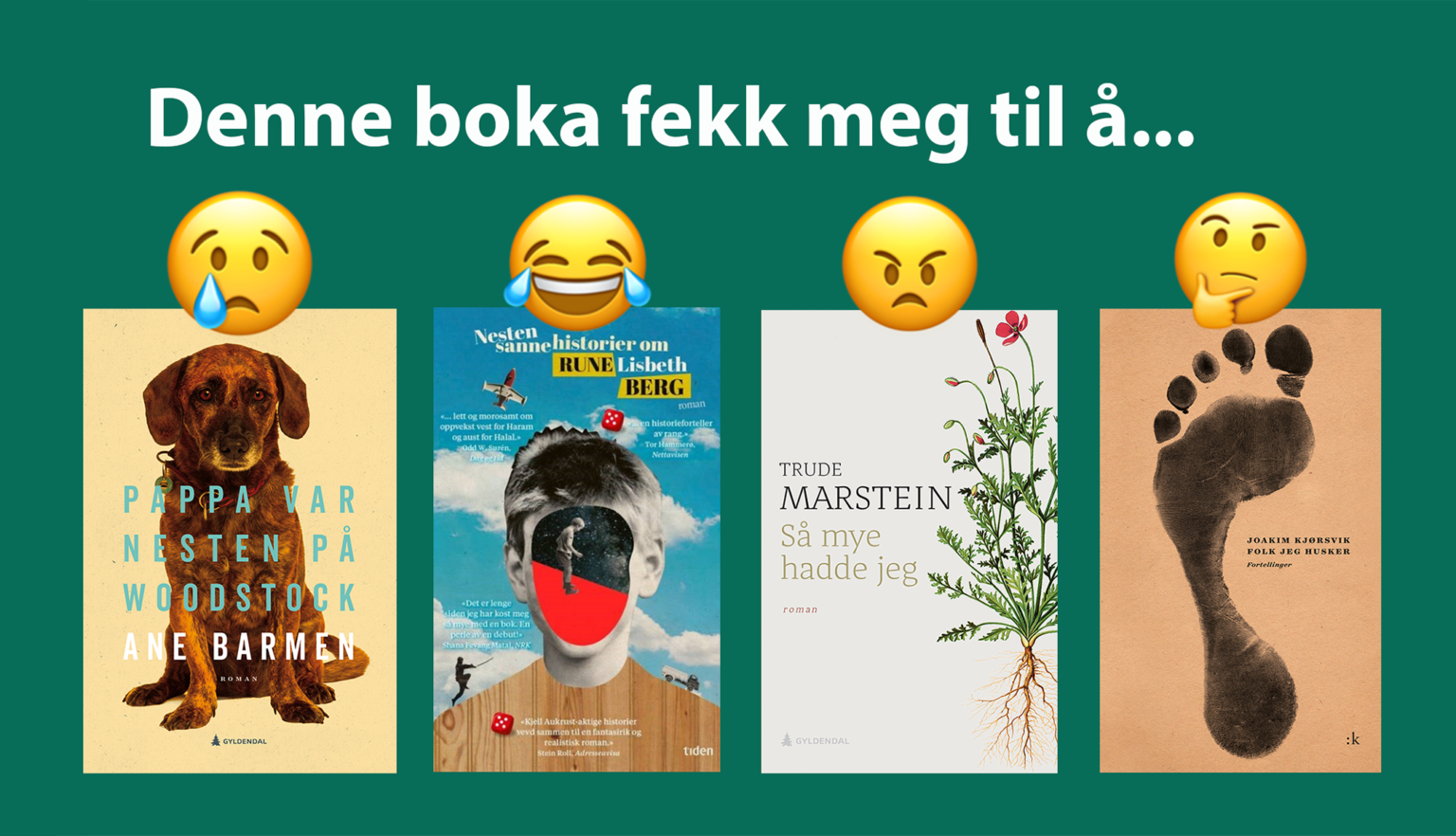 I bokhylla Kjersti Synneva Moen har spurt seg om bøker kan vere