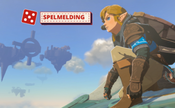 Bilete av spelkarakteren Link og terningkast 5