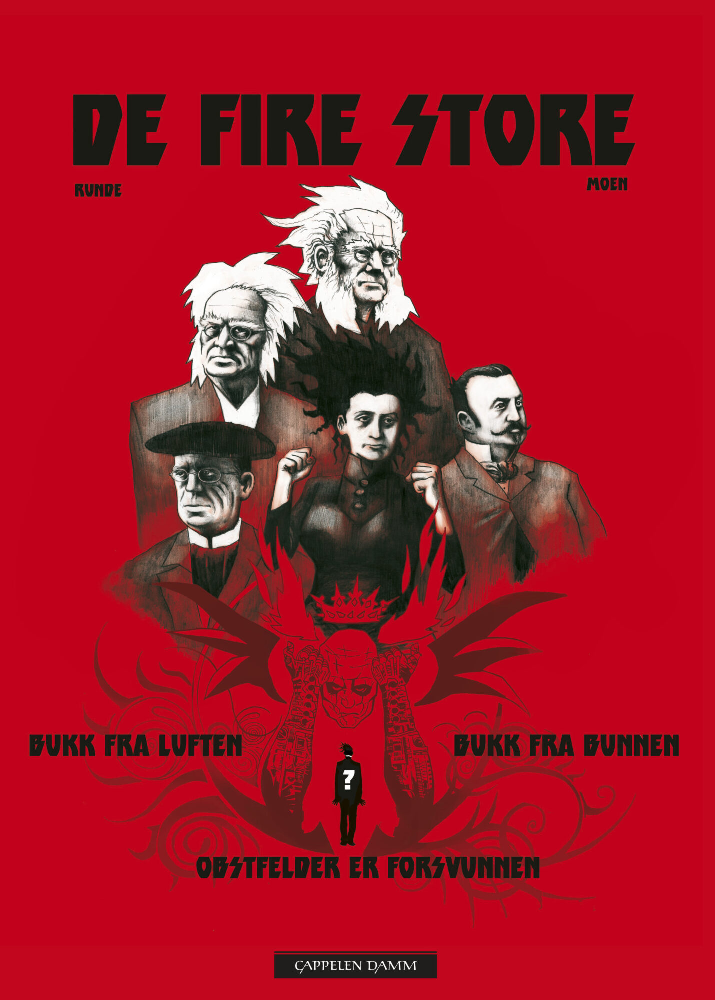 Coveret til boka "De fire store"